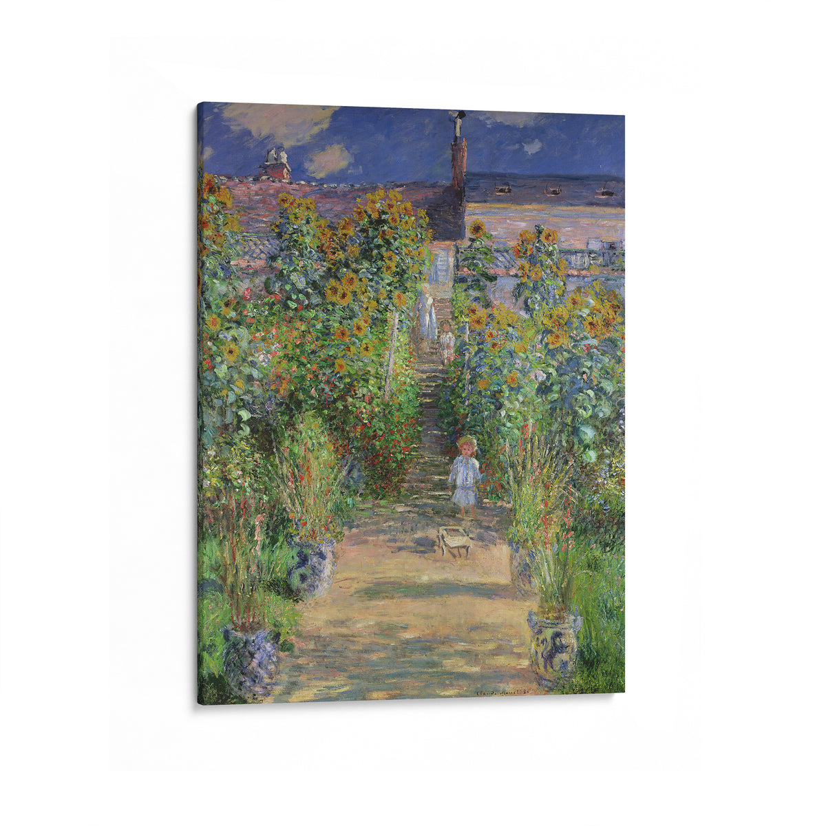 Monet's Garden at Vétheuil | Claude Monet | 1880