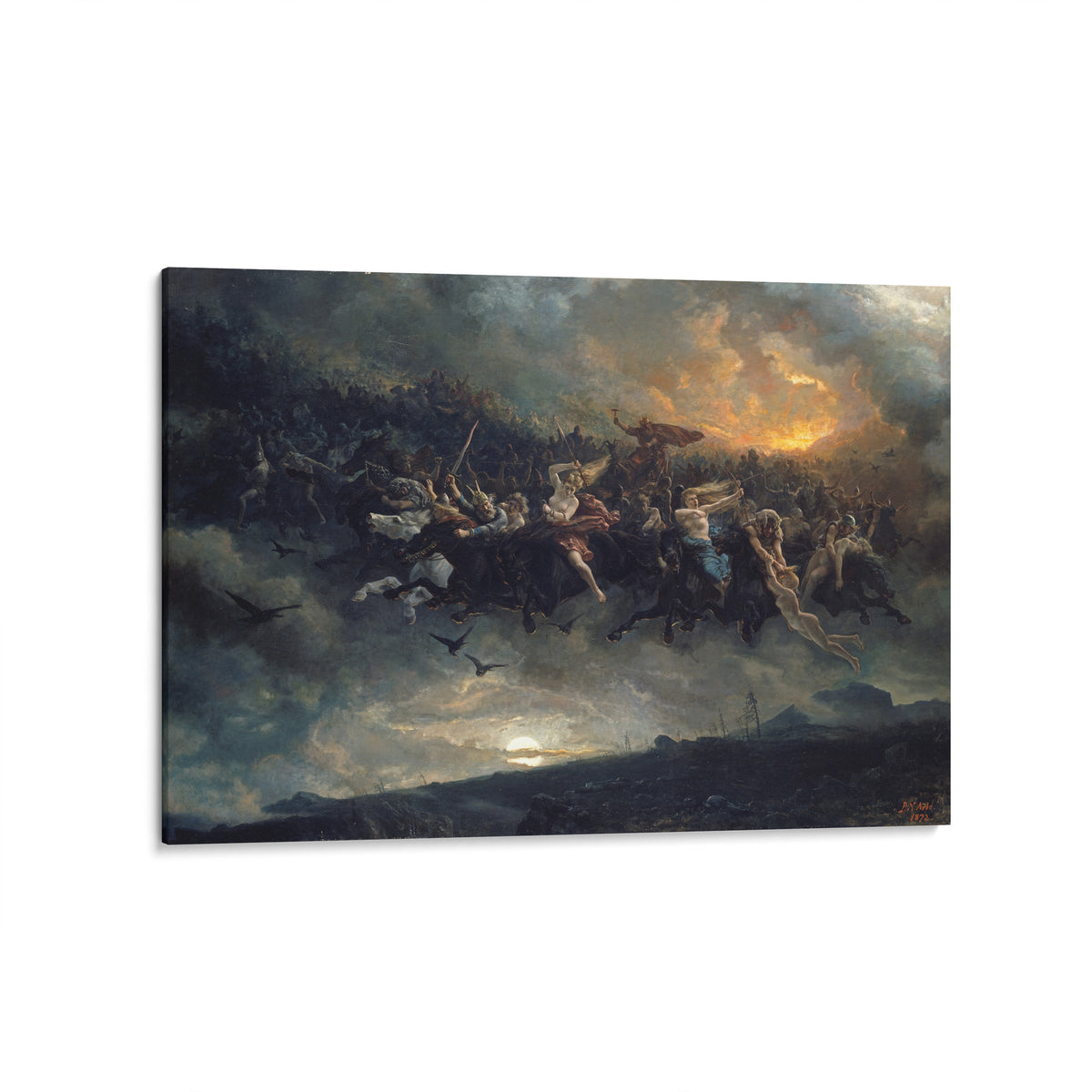 The Wild Hunt of Odin | Peter Nicolai Arbo | 1872