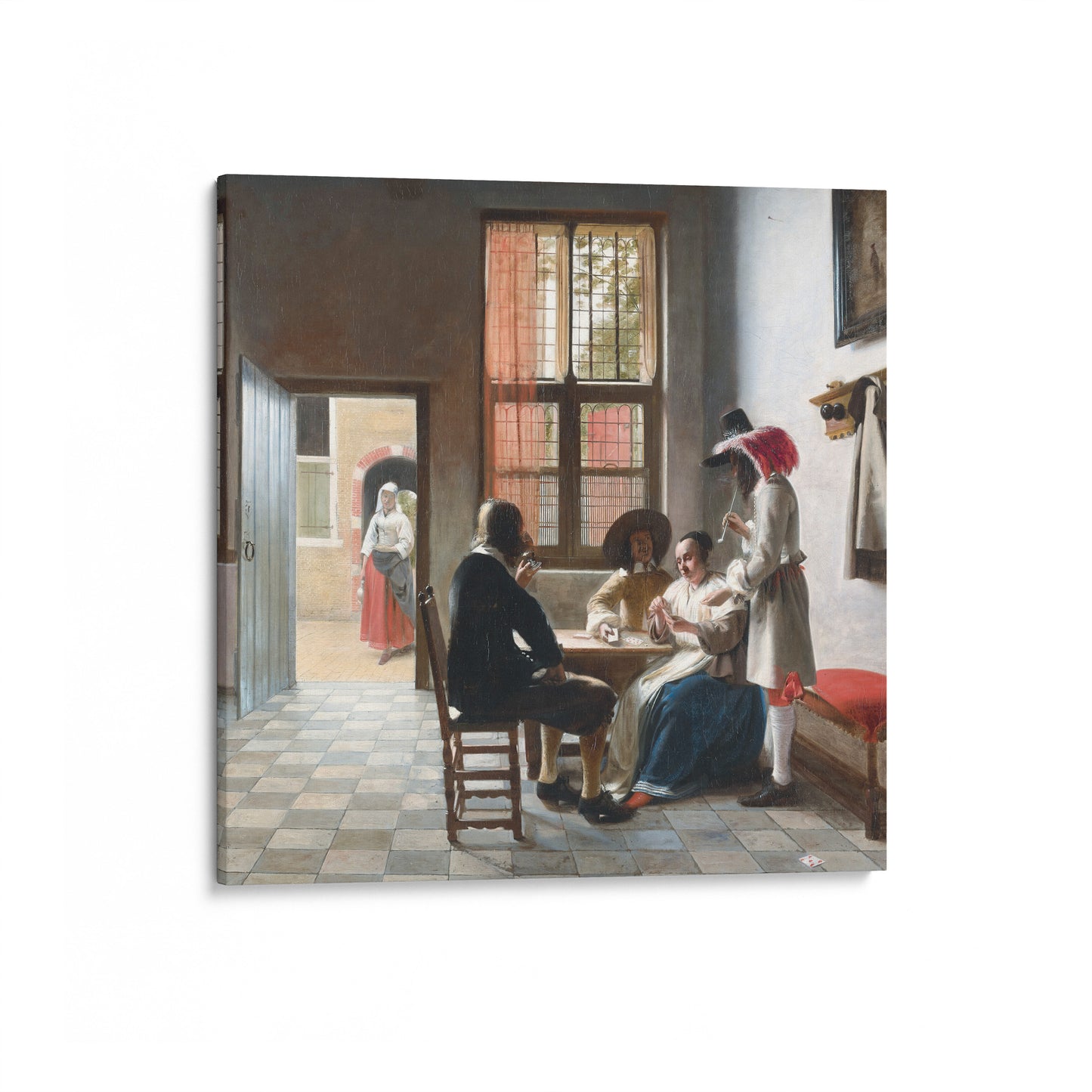 Cardplayers in a Sunlit Room | Pieter de Hooch | 1658