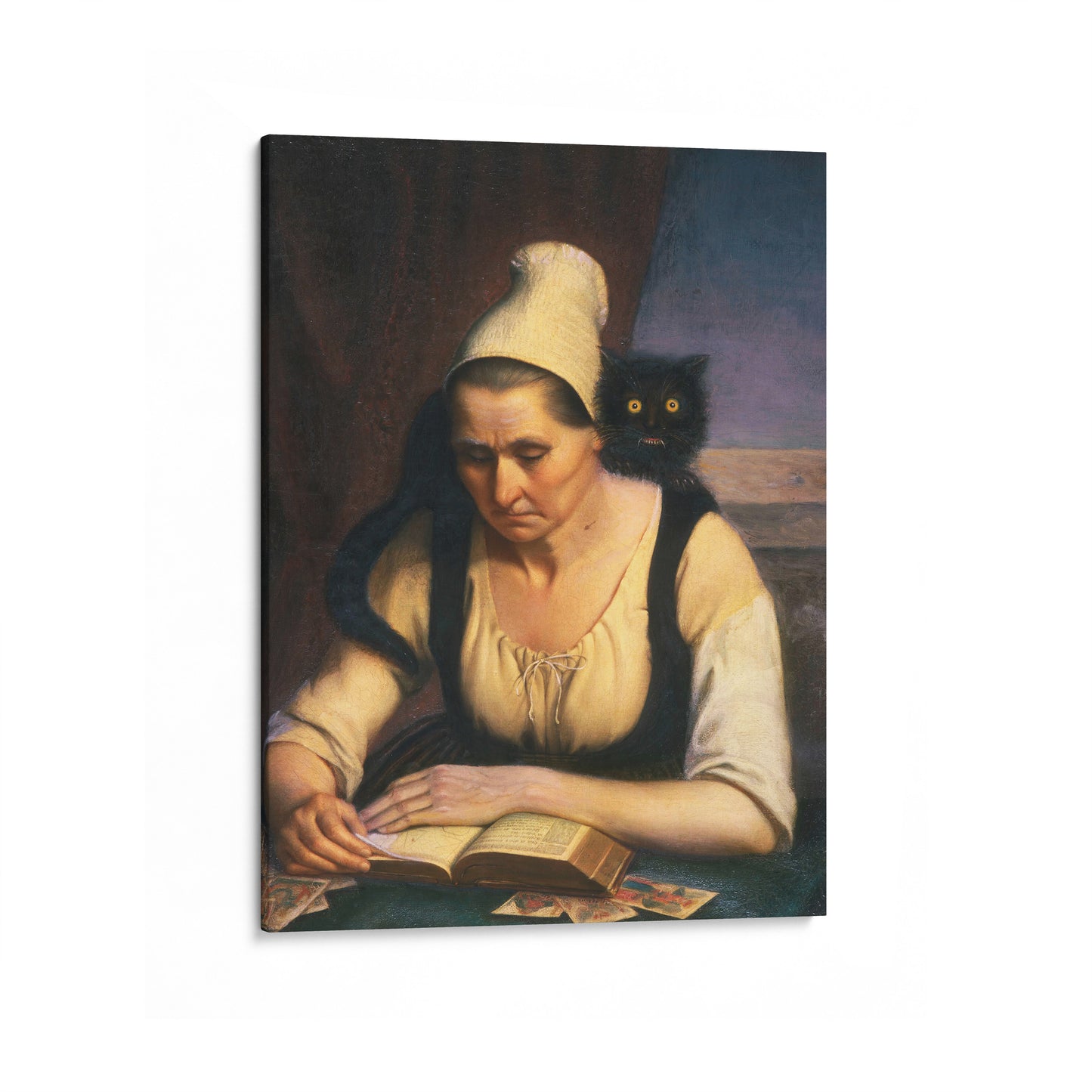 Fortune Teller Studying a Book of Necromancy | Clémentine Dondey | 1847