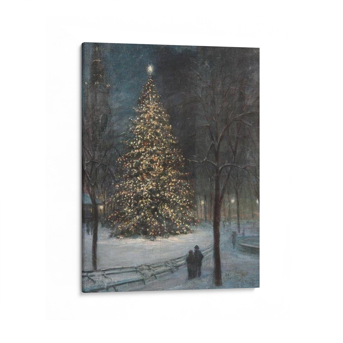 Christmas in Madison Square Park | Paul Cornoyer | 20th Century