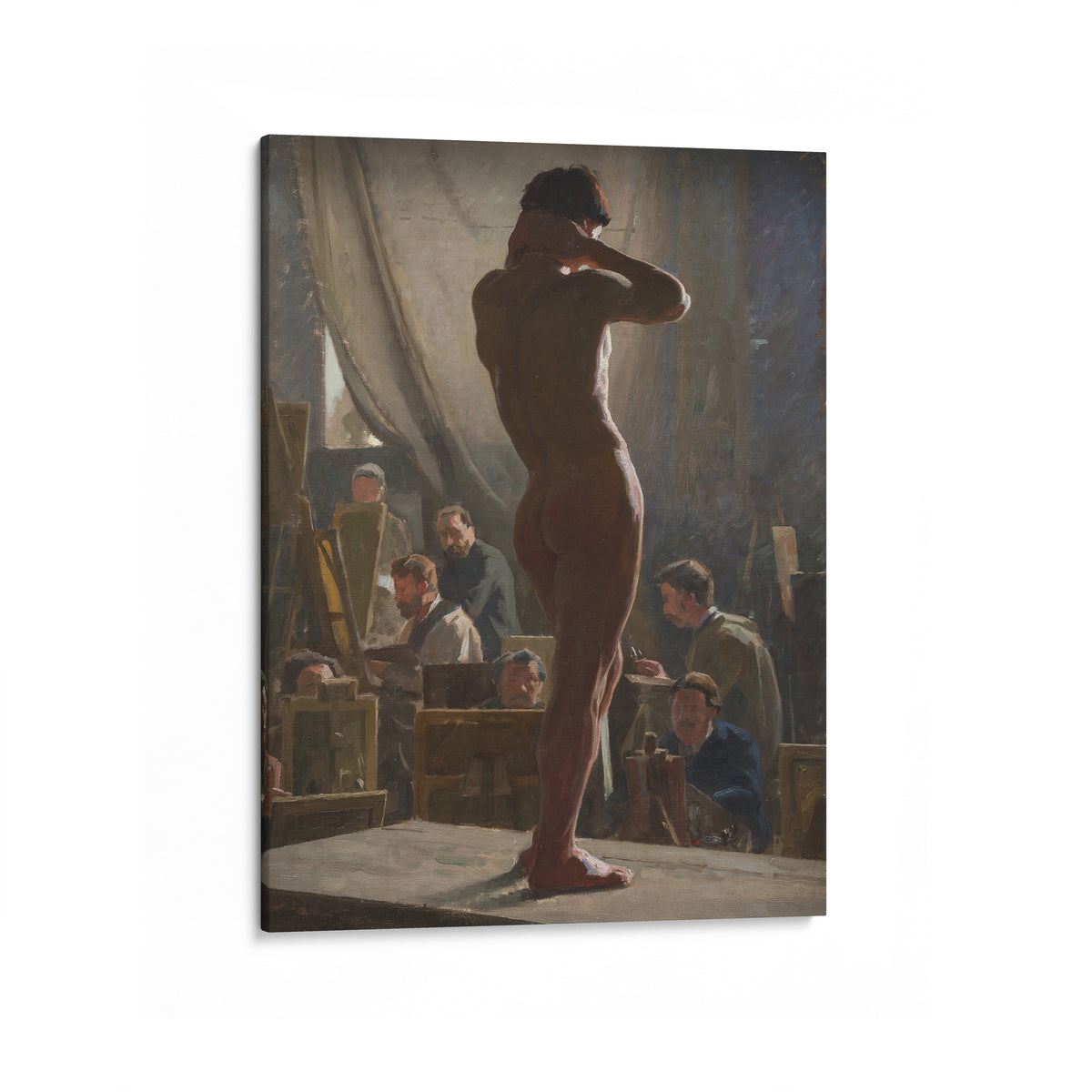 Male Nude in the Studio of Bonnat | Laurits Tuxen | 1877