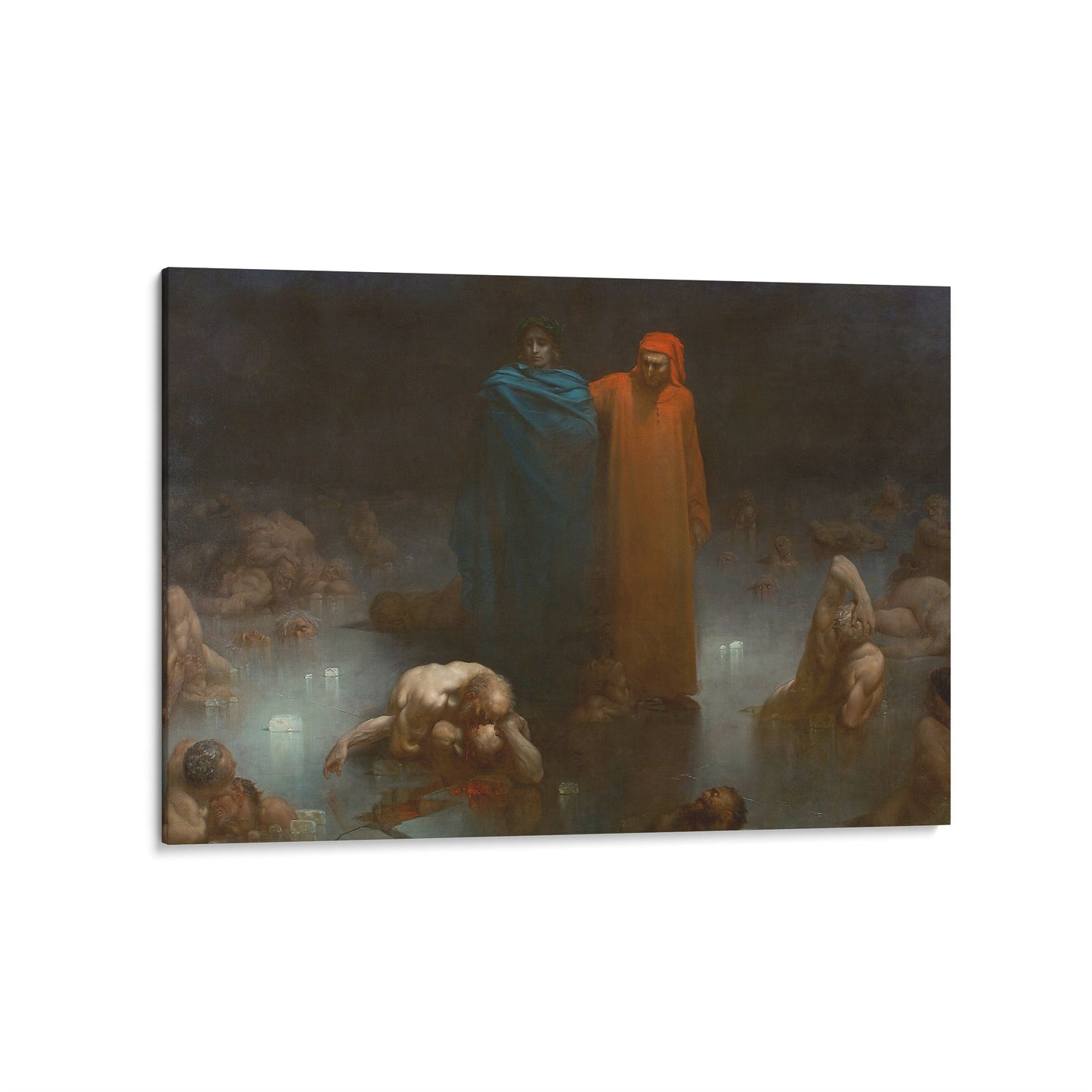 Dante and Virgil in the Ninth Circle of Hell | Gustave Doré | 1861