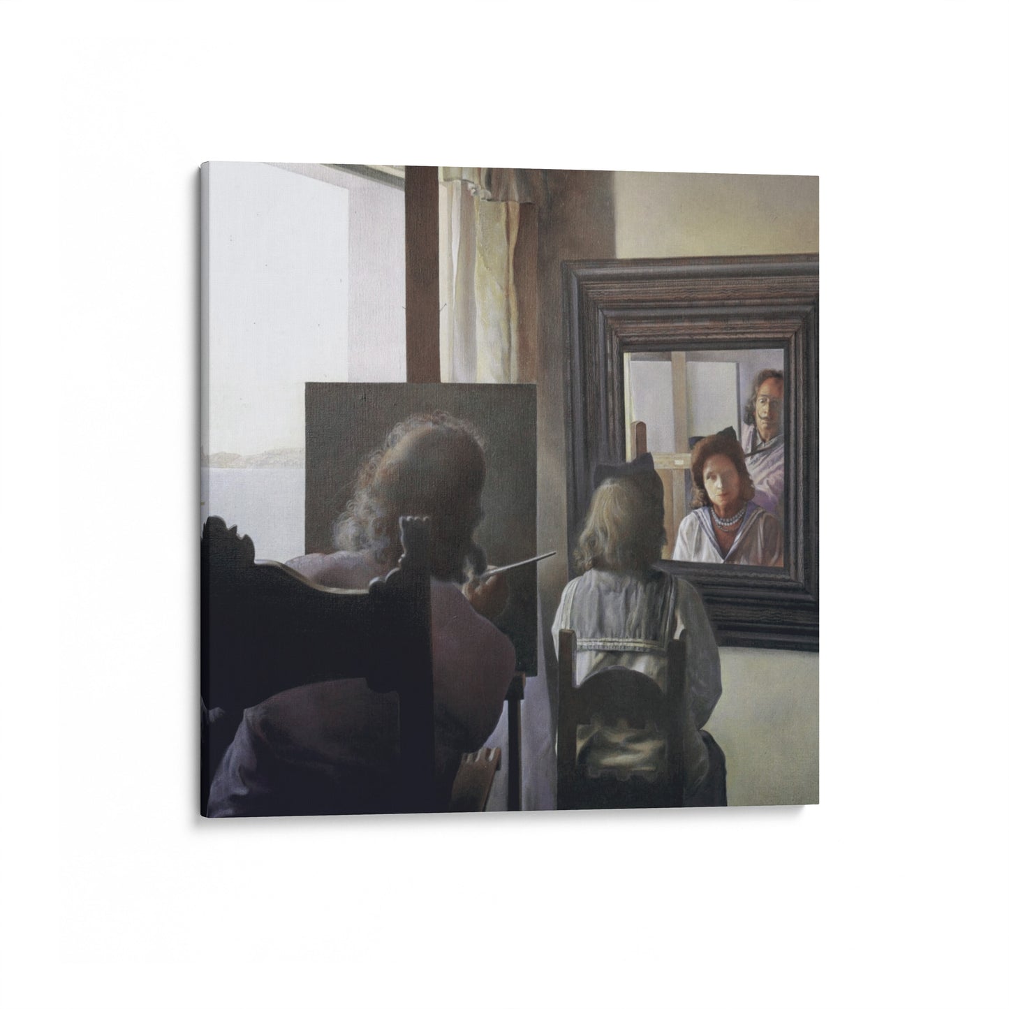 Dalí Seen from the Back Painting Gala from the Back Eternalised by Six Virtual Corneas Provisionally Reflected by Six Real Mirrors | Salvador Dali | 1972-73