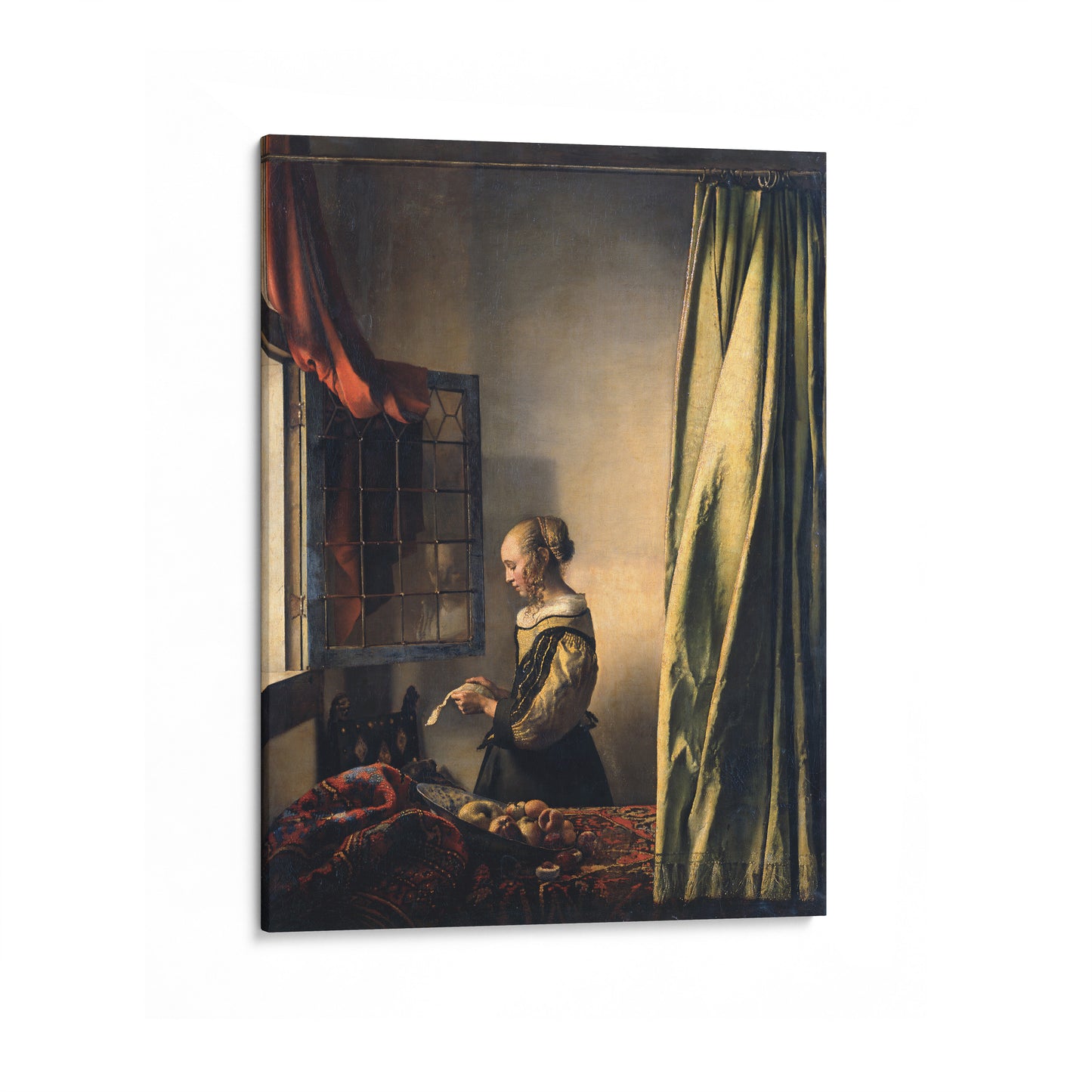 Girl Reading a Letter at an Open Window (Before Restoration) | Johannes Vermeer | 1657