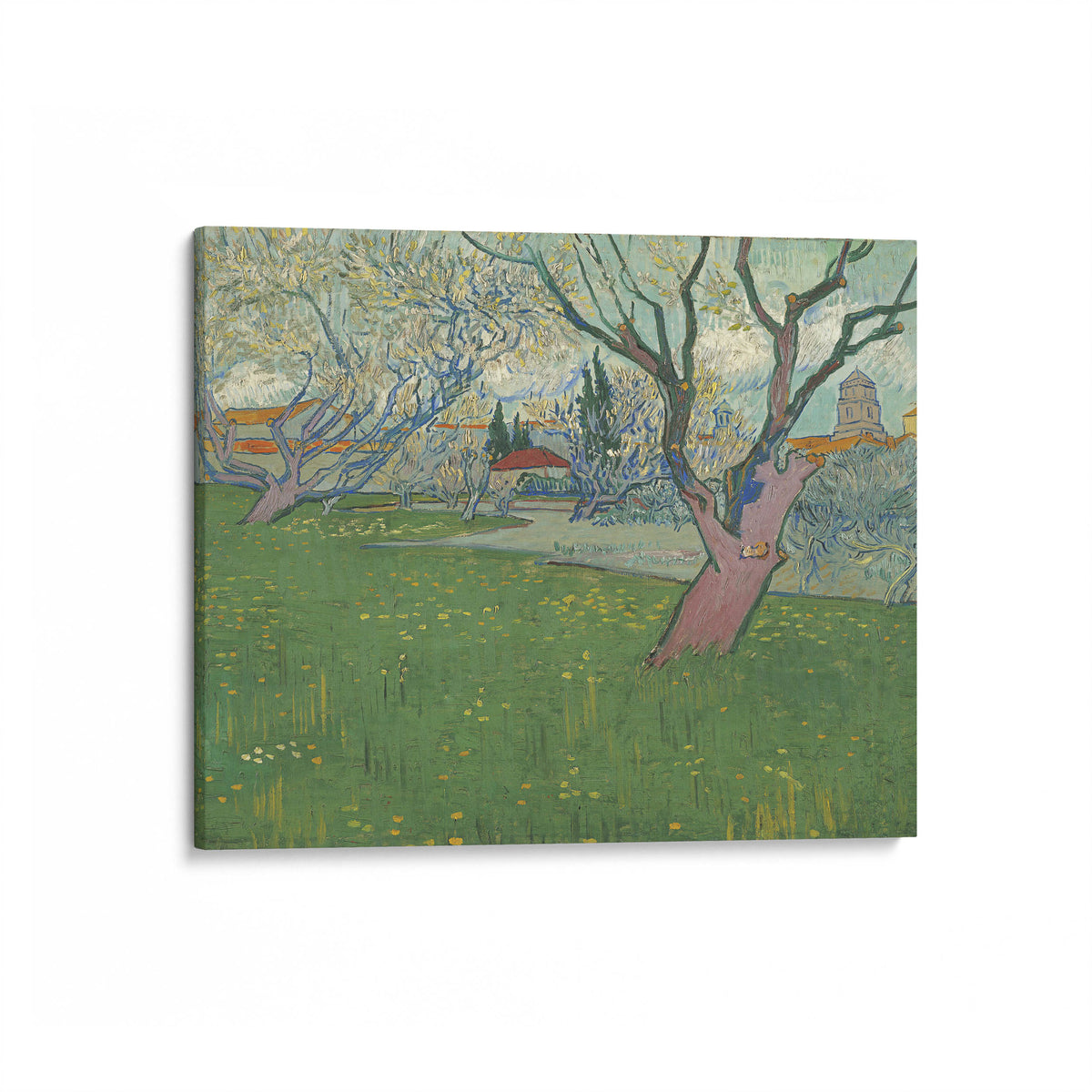 Orchard in Bloom with View of Arles | Vincent van Gogh | 1889