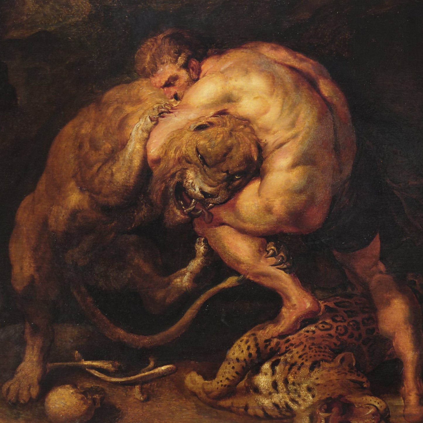 Hercules and the Lion of Nemea | Peter Paul Rubens | c. 1615-18