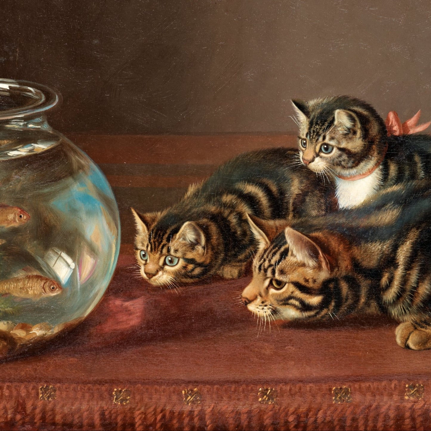 Cats by a Fishbowl | Horatio Henry Couldery | 19th Century