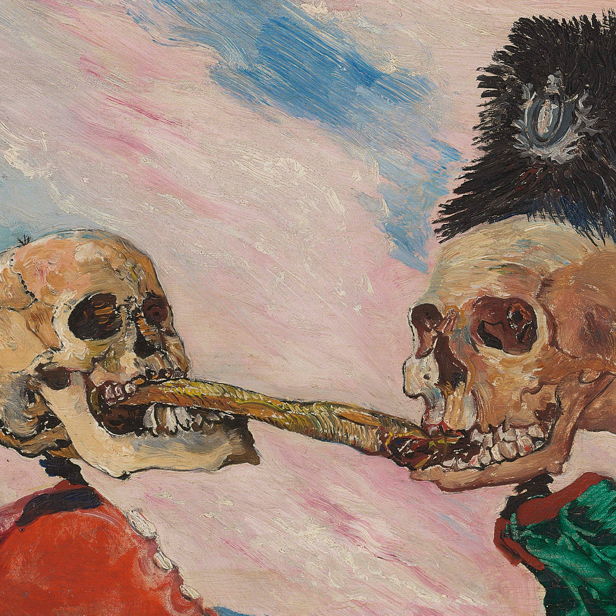 Skeletons Fighting over a Pickled Herring | James Ensor | 1891