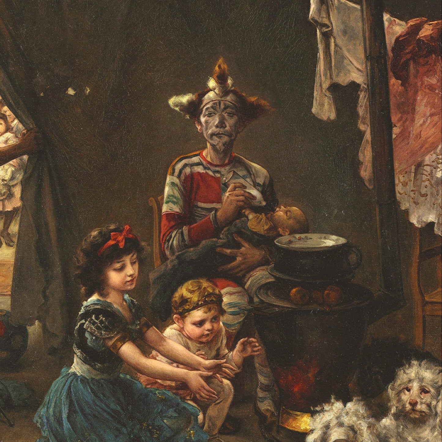 Behind the Scenes | Ludwig Knaus | 1880