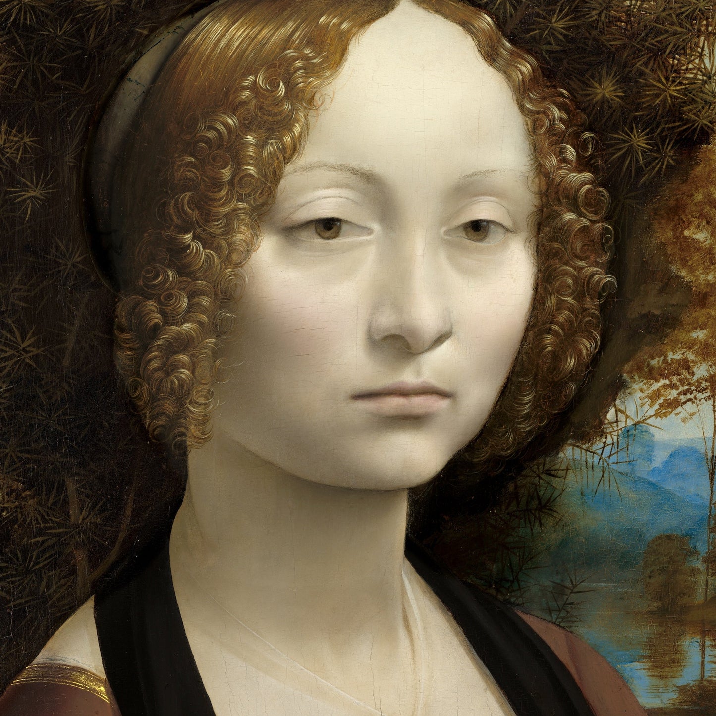 Portrait of Ginevra de' Benci | Leonardo da Vinci | c. 1474-78