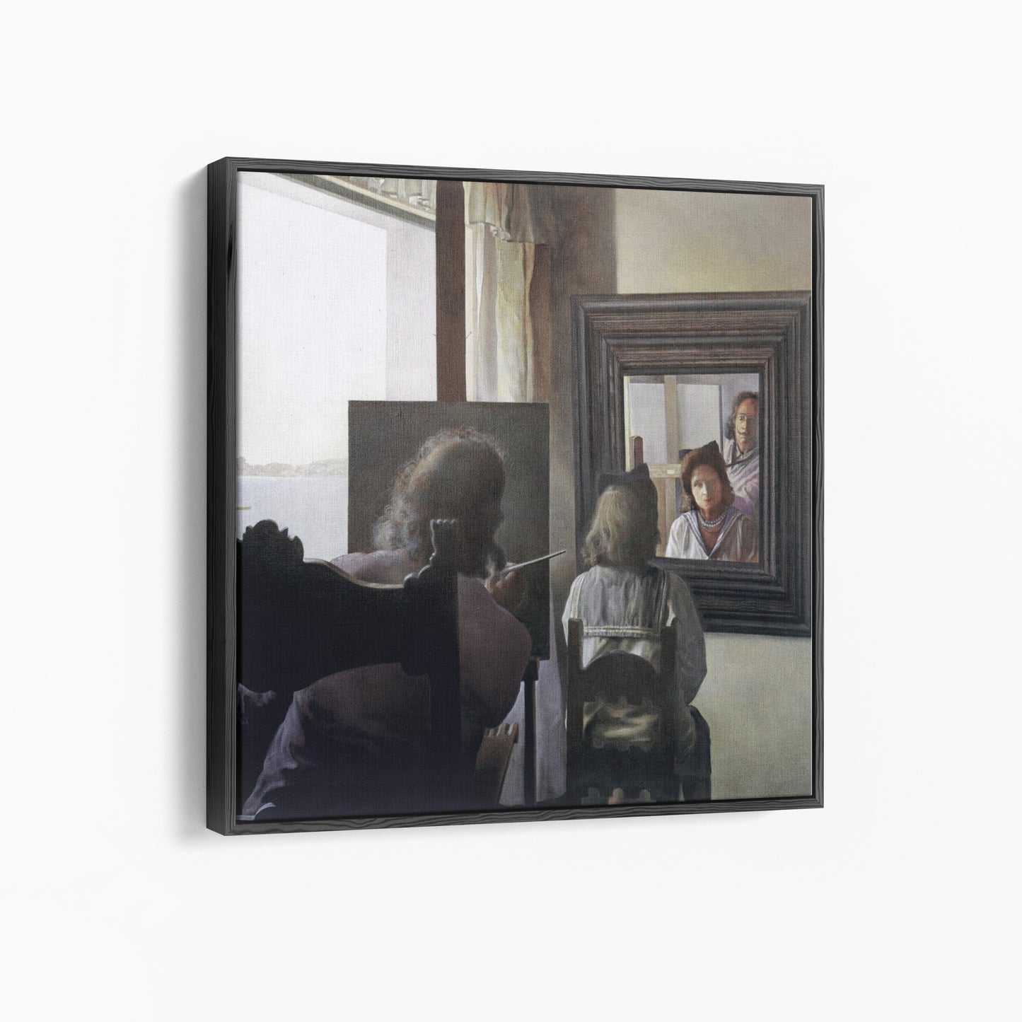 Dalí Seen from the Back Painting Gala from the Back Eternalised by Six Virtual Corneas Provisionally Reflected by Six Real Mirrors | Salvador Dali | 1972-73