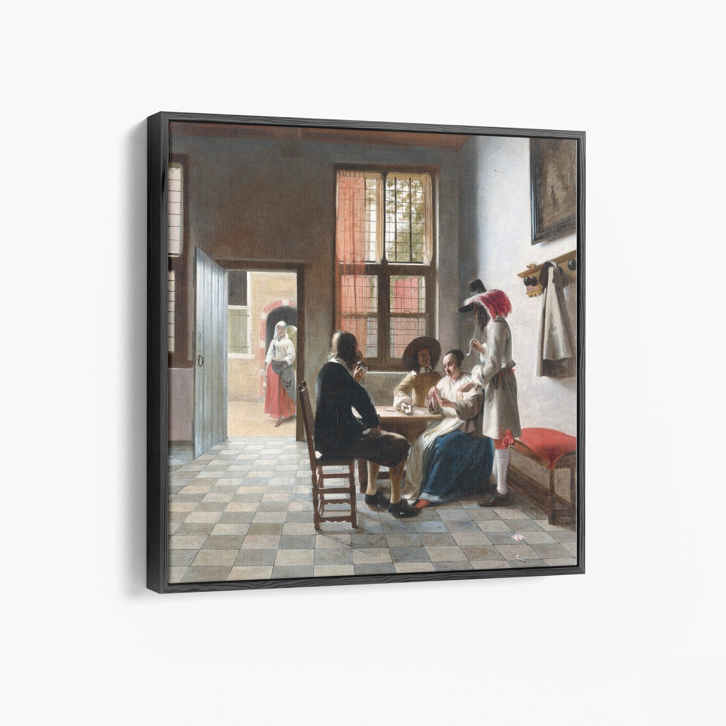 Cardplayers in a Sunlit Room | Pieter de Hooch | 1658