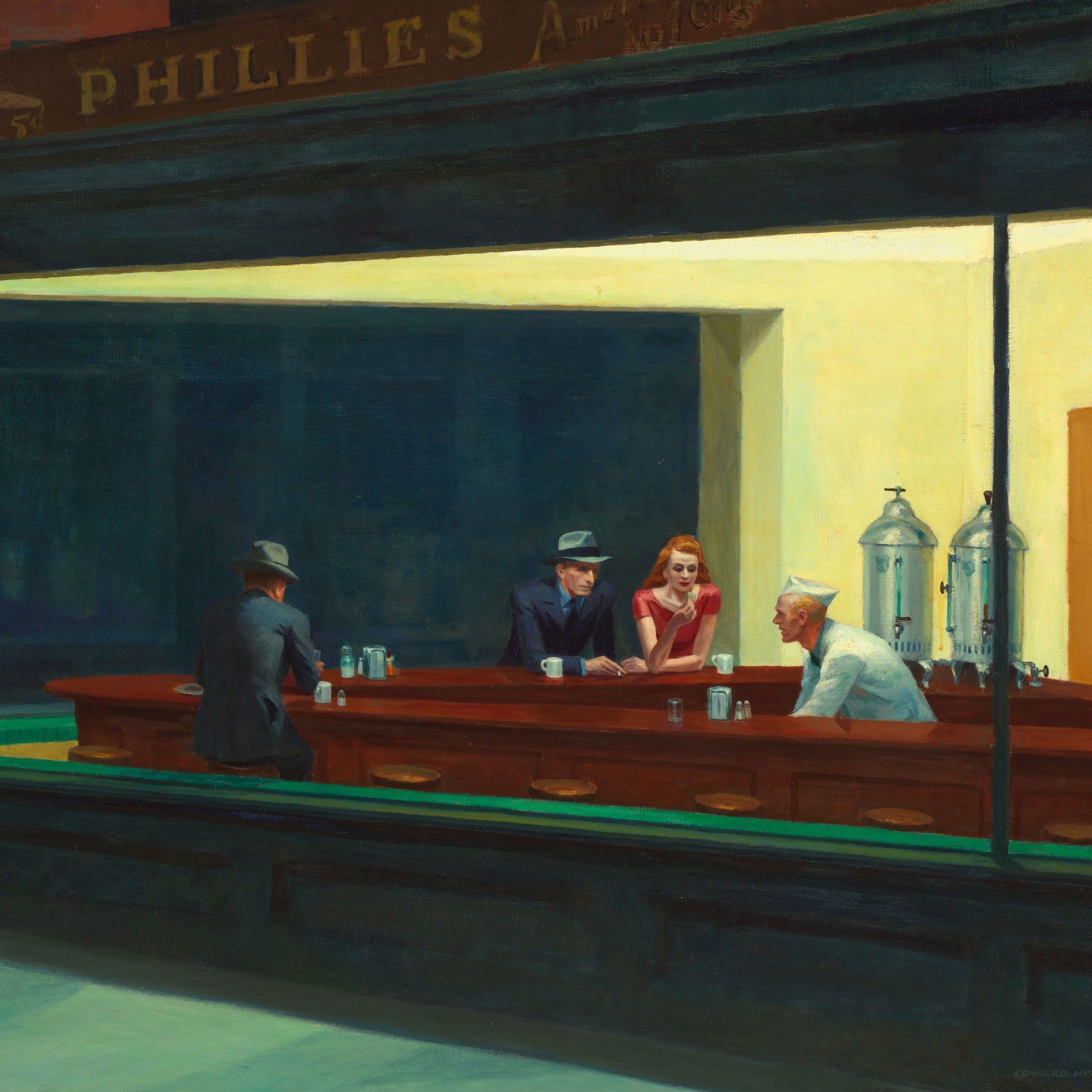 Nighthawks Edward Hopper 1941 Inspiraggio nighthawks-edward-hopper-1941-inspiraggio