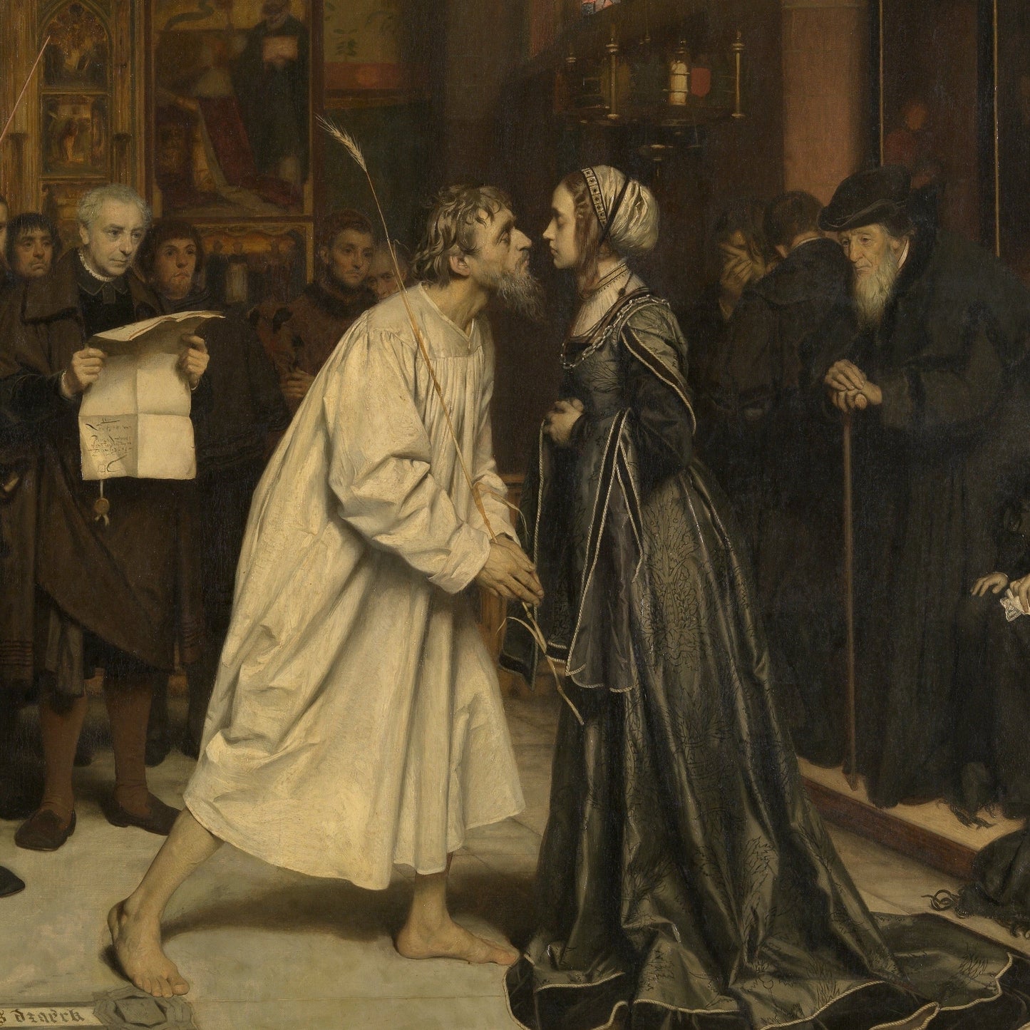 The Mouth Kiss | Pierre Jean van der Ouderaa | 1879