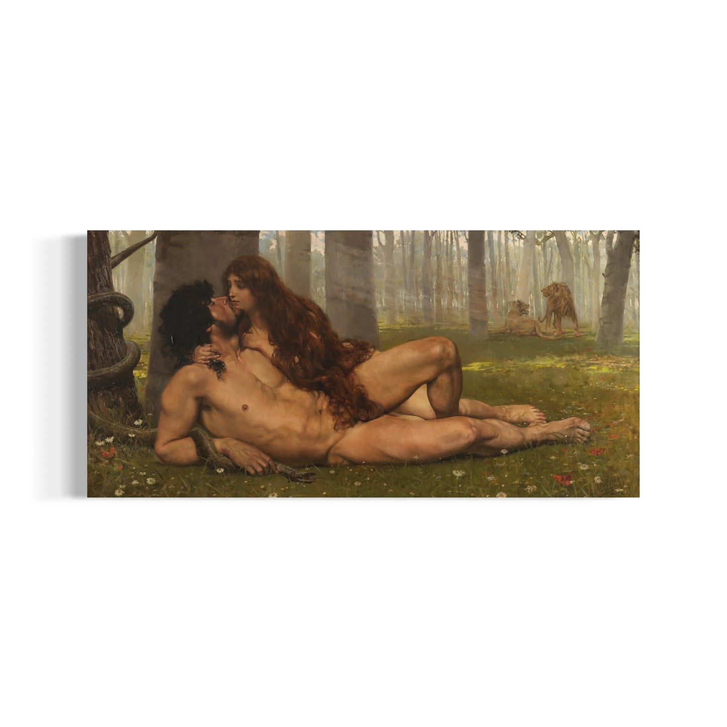 The First Kiss of Adam and Eve | Salvador Viniegra | 1891