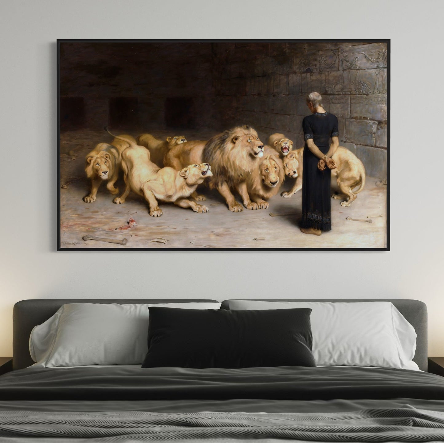 Daniel in the Lion's Den | Briton Rivière | 1872