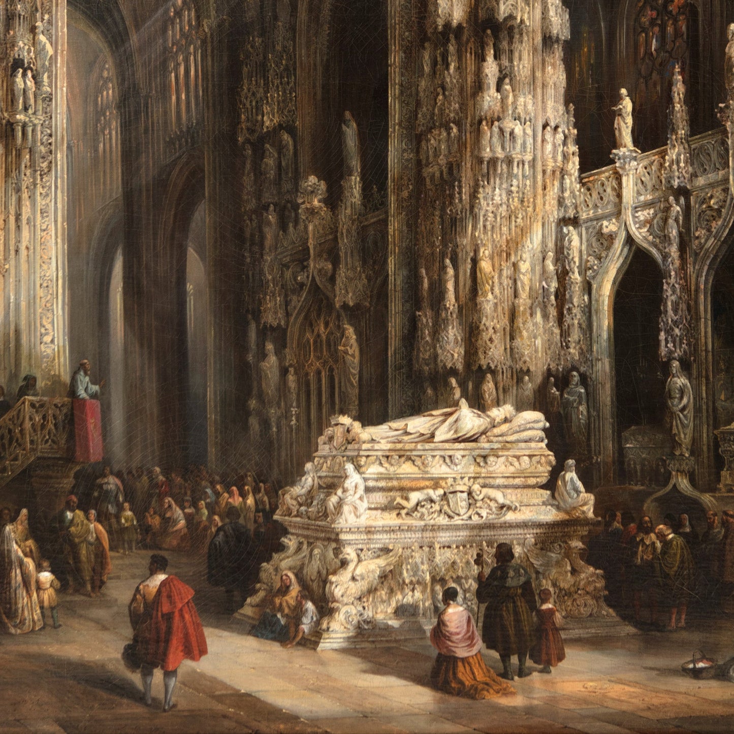View of the Interior of a Cathedral | Genaro Pérez Villaamil | c. 1833-50