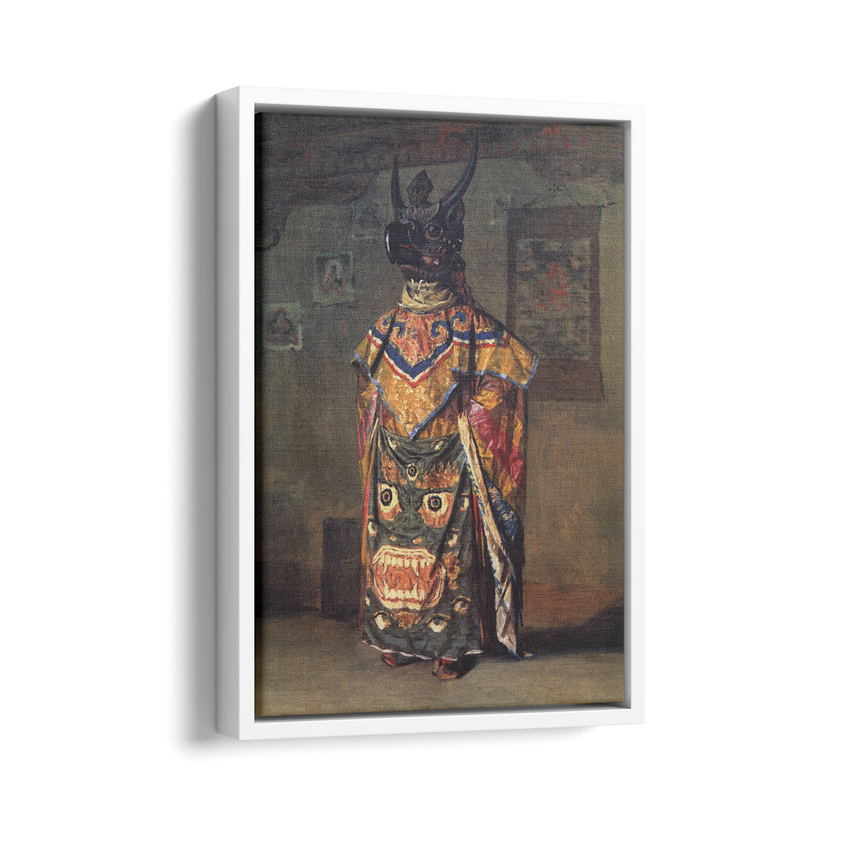 Buddhist Lama in a Monastery on a Holiday Pemionchi. Sikkim | Vasily Vereshchagin | 1875