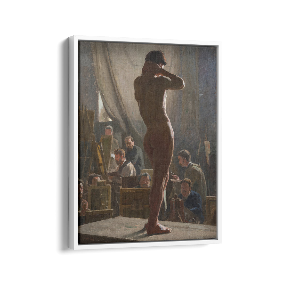 Male Nude in the Studio of Bonnat | Laurits Tuxen | 1877