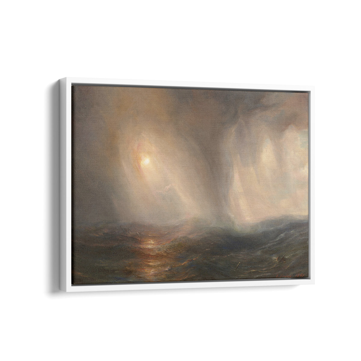 Light Effect in the Heart of a Storm at Sea | Théodore Gudin | 1867