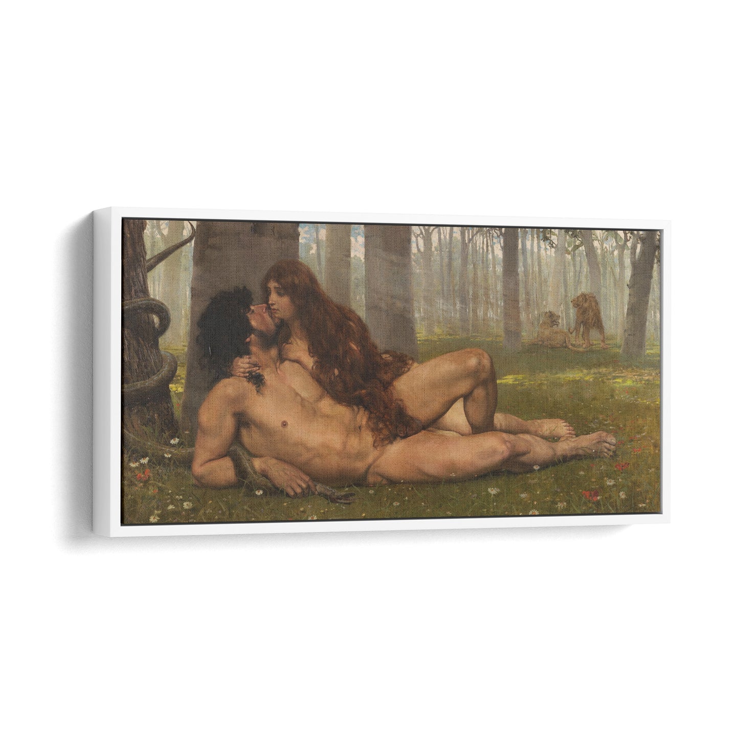 The First Kiss of Adam and Eve | Salvador Viniegra | 1891