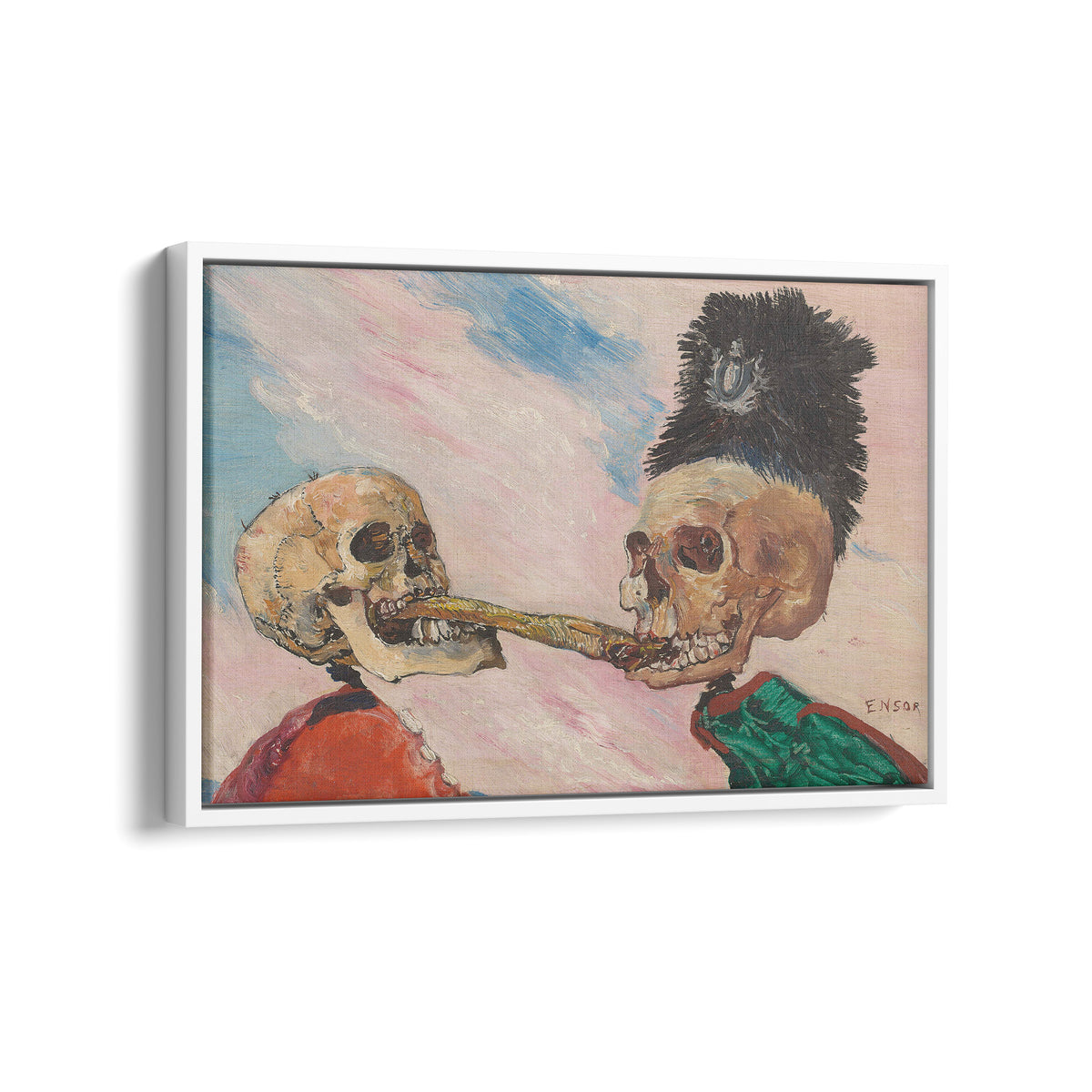 Skeletons Fighting over a Pickled Herring | James Ensor | 1891