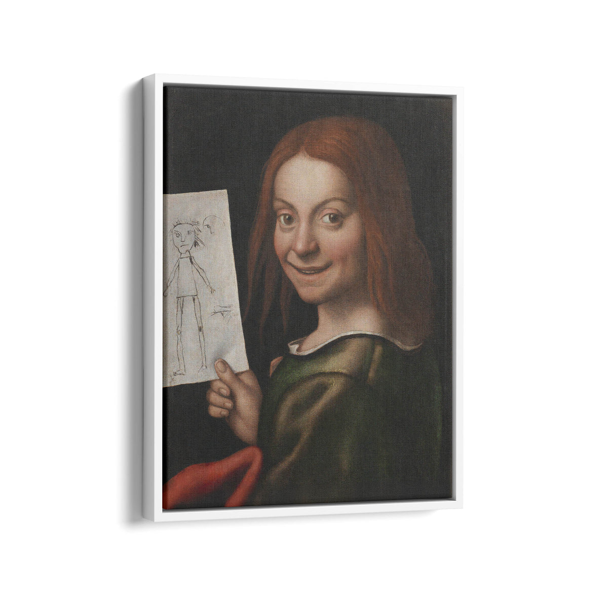 Portrait of a Young Boy Holding a Child's Drawing | Giovanni Francesco Caroto | c. 1515