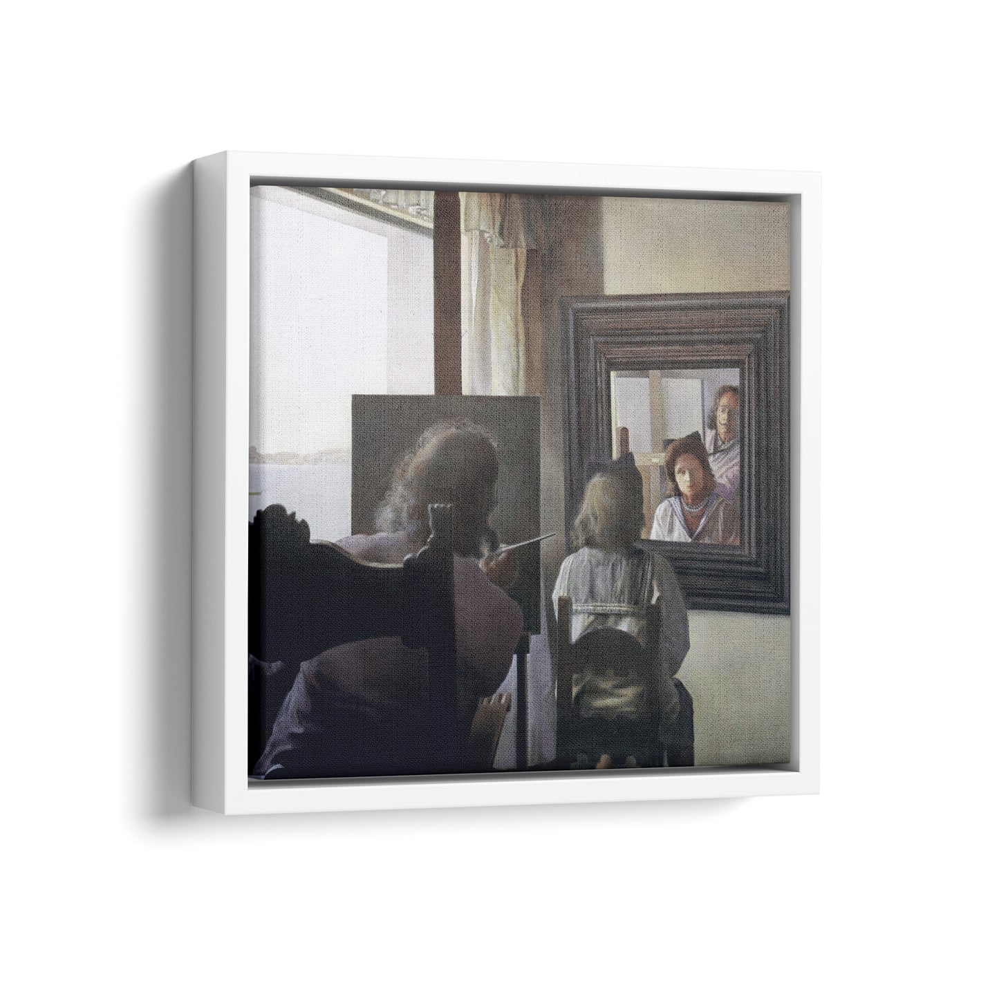 Dalí Seen from the Back Painting Gala from the Back Eternalised by Six Virtual Corneas Provisionally Reflected by Six Real Mirrors | Salvador Dali | 1972-73