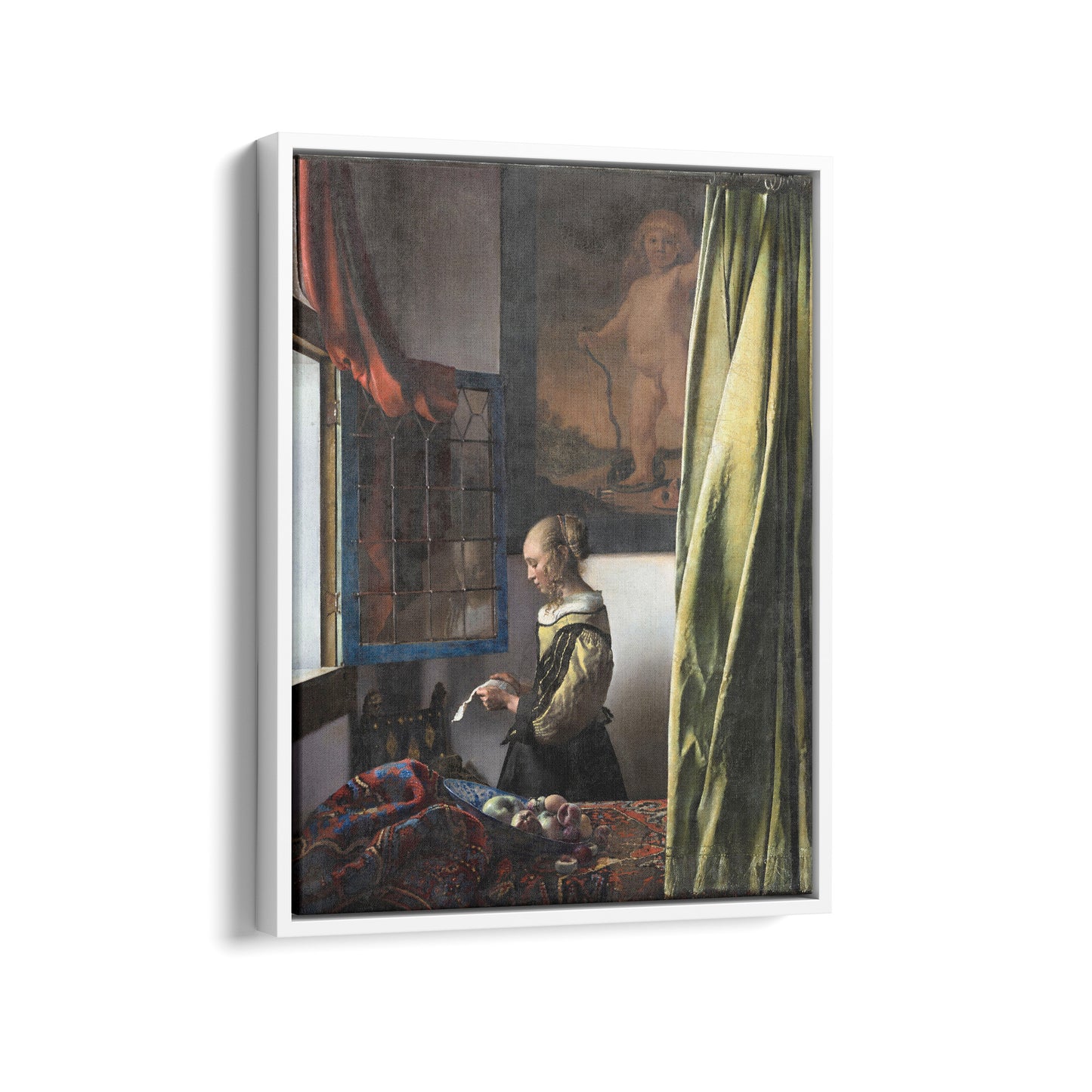 Girl Reading a Letter at an Open Window (After Restoration) | Johannes Vermeer | 1657