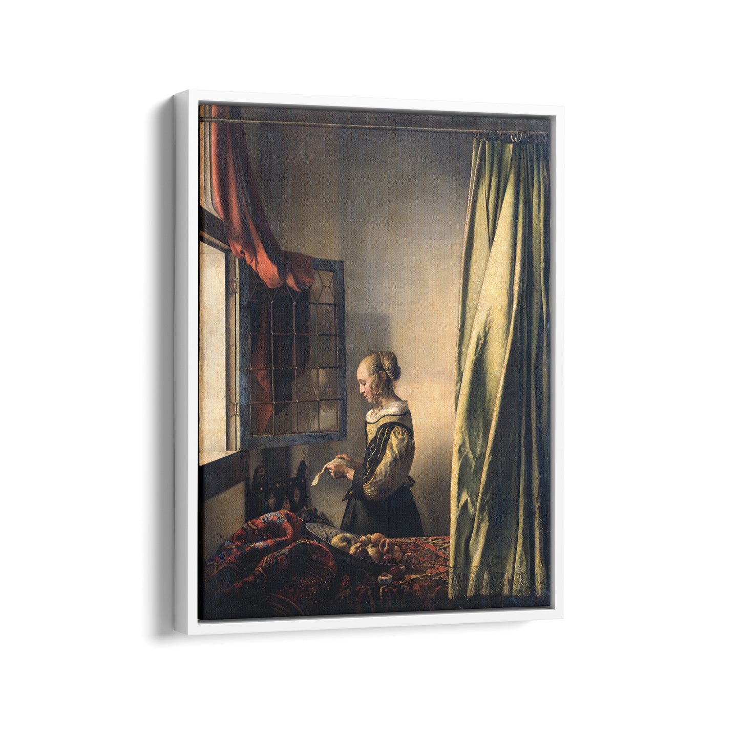 Girl Reading a Letter at an Open Window (Before Restoration) | Johannes Vermeer | 1657