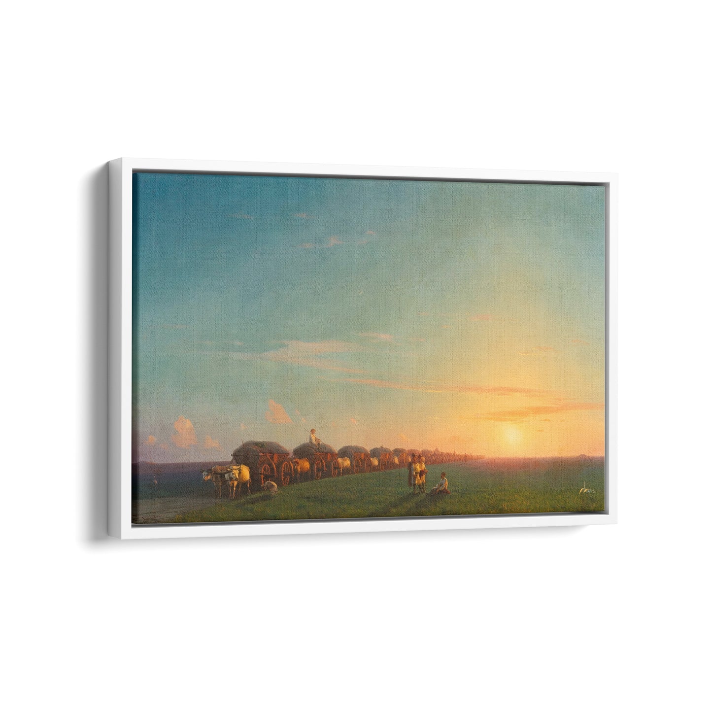 Broad Landscape with Settlers | Ivan Aivazovsky | 1856