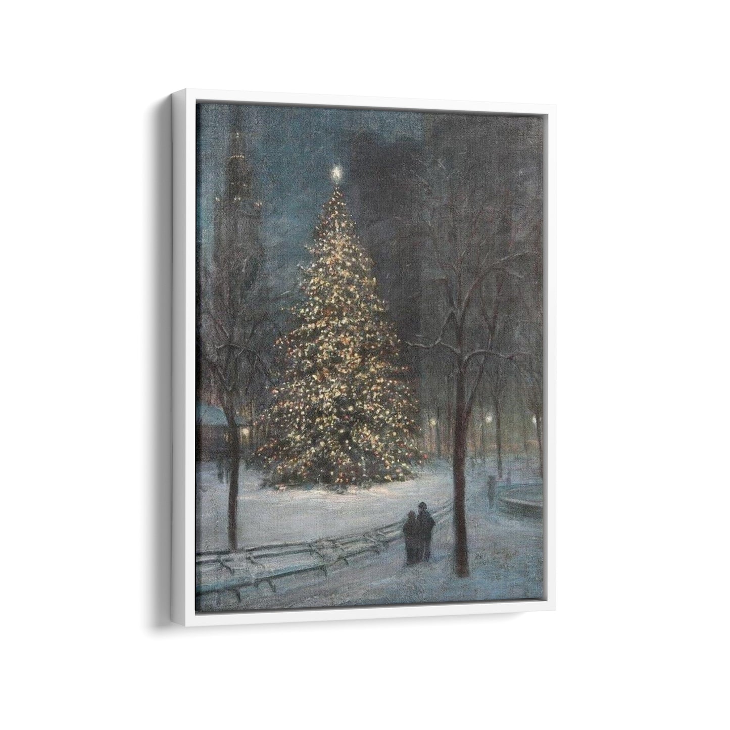 Christmas in Madison Square Park | Paul Cornoyer | 20th Century