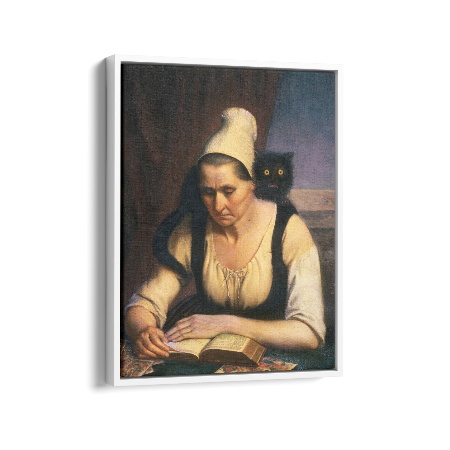 Fortune Teller Studying a Book of Necromancy | Clémentine Dondey | 1847