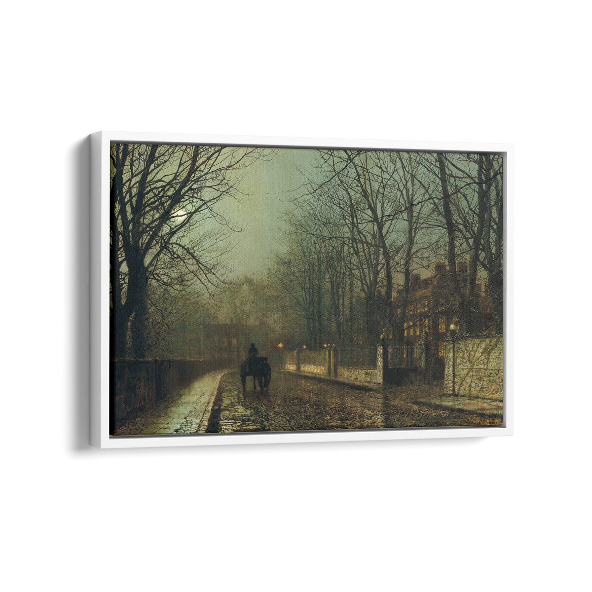 A Wet Moon, Putney Road | John Atkinson Grimshaw | 1886