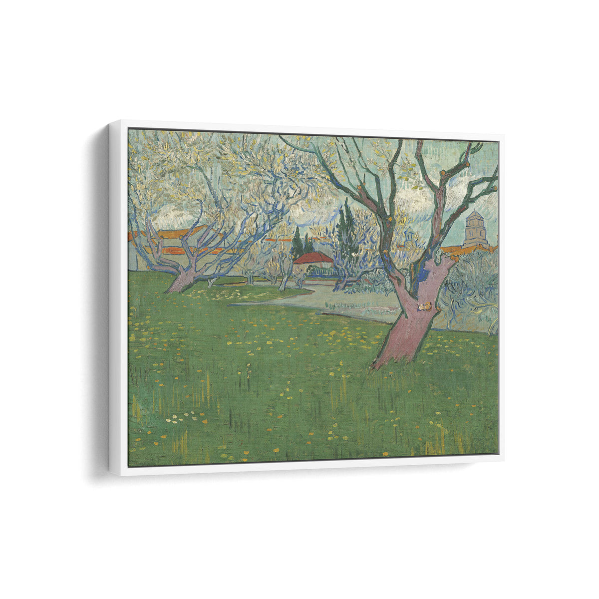 Orchard in Bloom with View of Arles | Vincent van Gogh | 1889