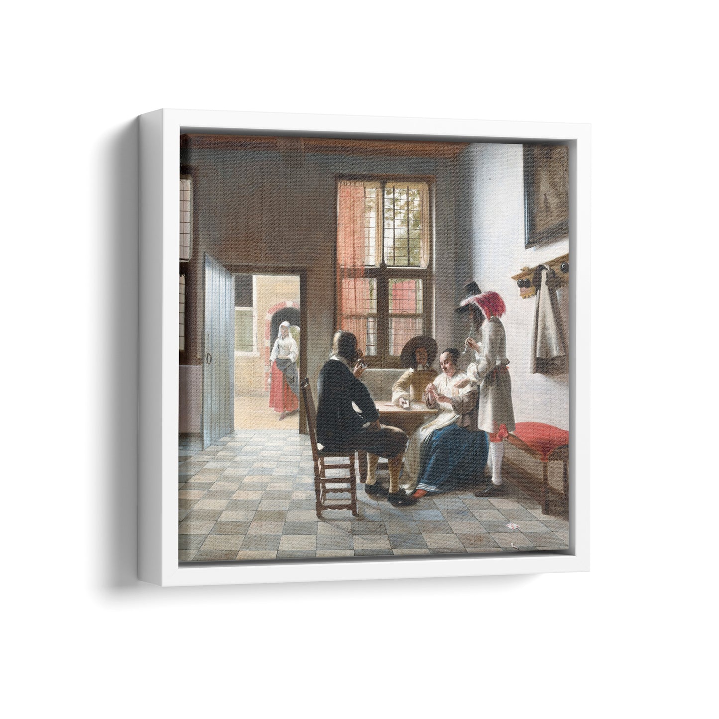 Cardplayers in a Sunlit Room | Pieter de Hooch | 1658