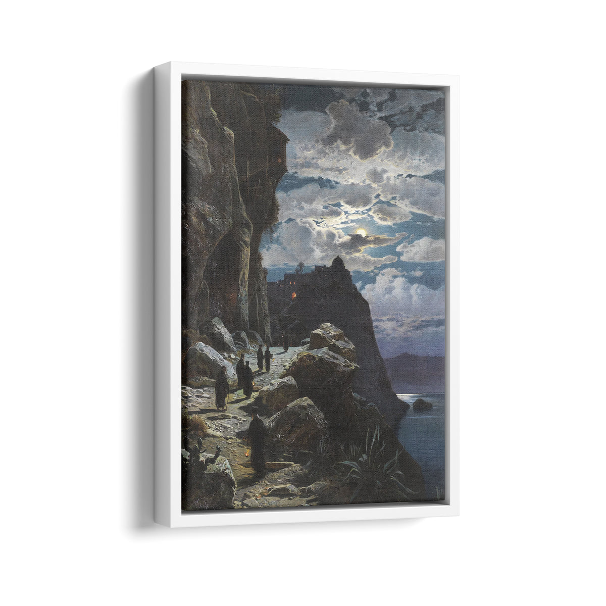Monks Walk to the Mountain Monastery of Athos | Hermann Corrodi | 1905