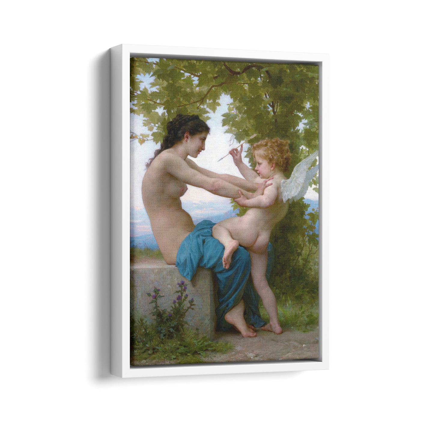 A Young Girl Defending Herself Against Love | William-Adolphe Bouguereau | 1880