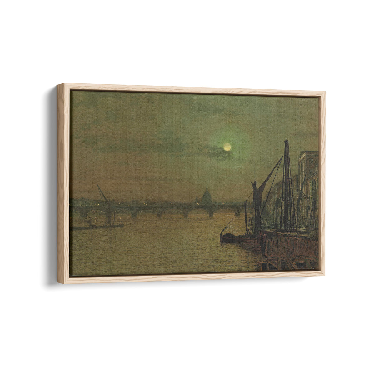 Waterloo Bridge, London, looking east | John Atkinson Grimshaw | 1883