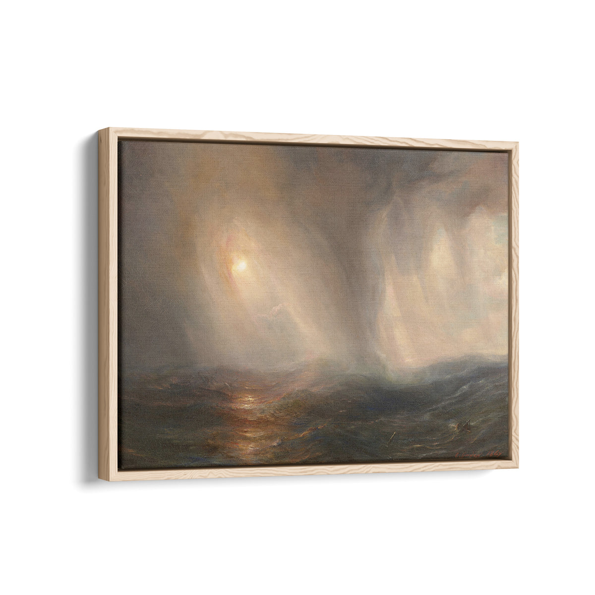 Light Effect in the Heart of a Storm at Sea | Théodore Gudin | 1867