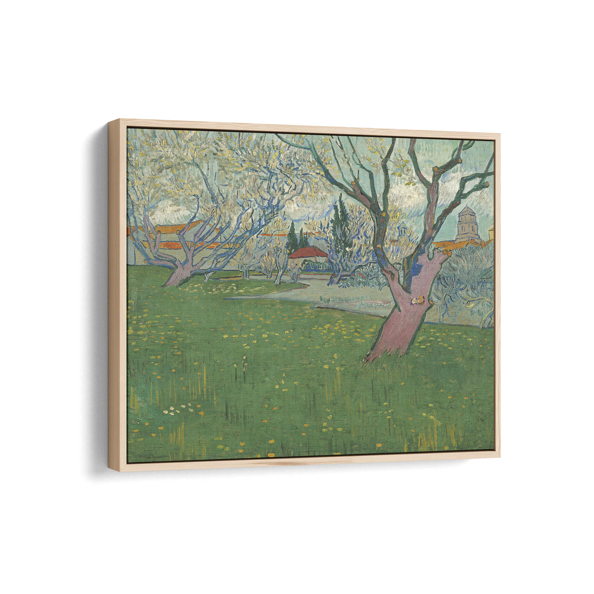 Orchard in Bloom with View of Arles | Vincent van Gogh | 1889
