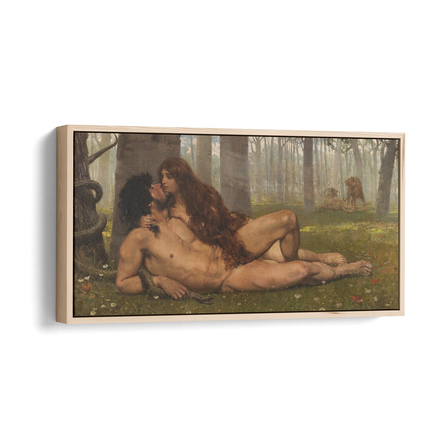 The First Kiss of Adam and Eve | Salvador Viniegra | 1891