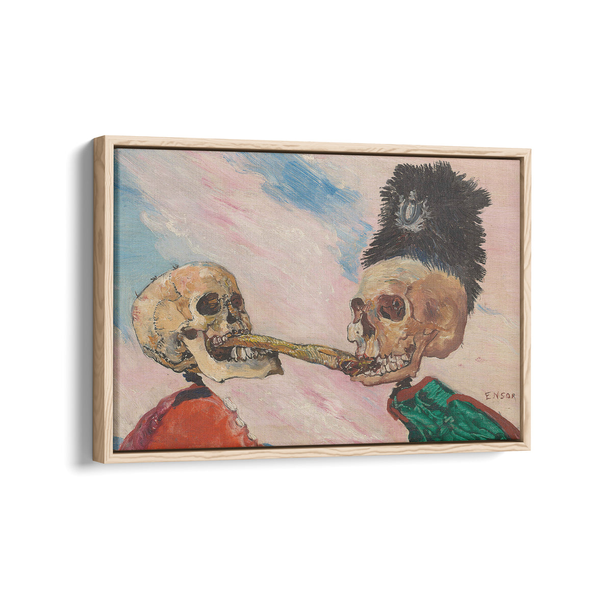 Skeletons Fighting over a Pickled Herring | James Ensor | 1891