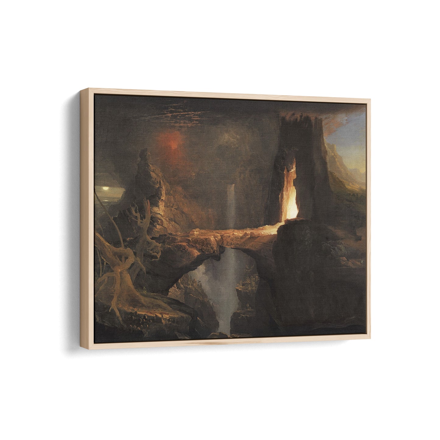 Expulsion: Moon and Firelight | Thomas Cole | c. 1828