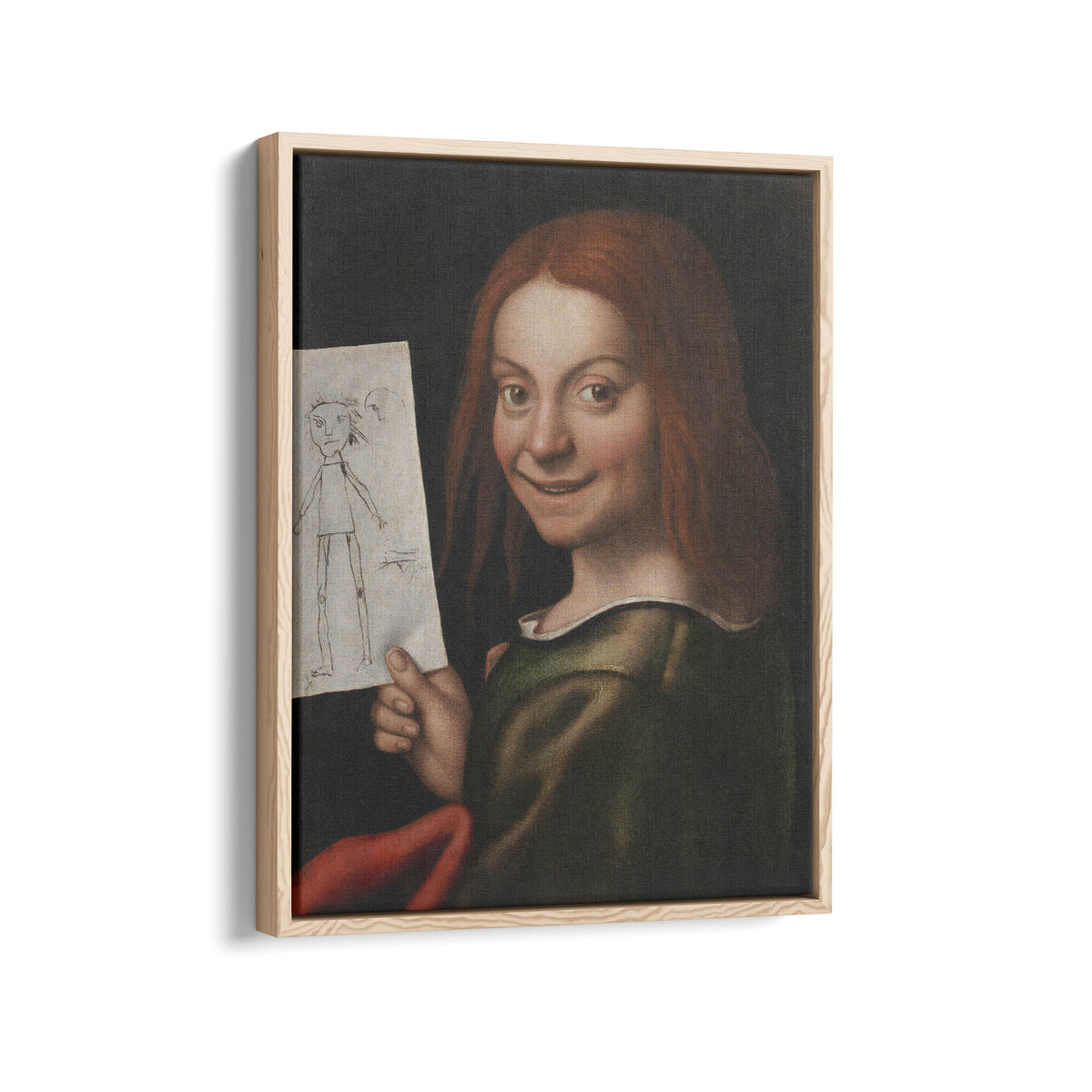 Portrait of a Young Boy Holding a Child's Drawing | Giovanni Francesco Caroto | c. 1515