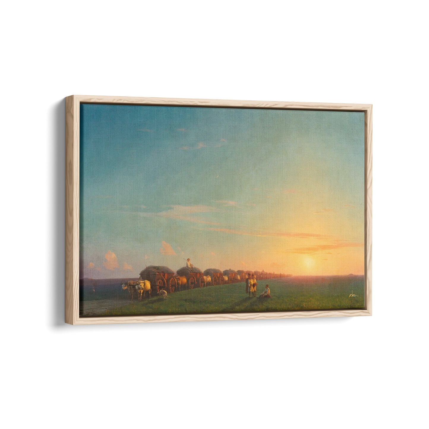Broad Landscape with Settlers | Ivan Aivazovsky | 1856