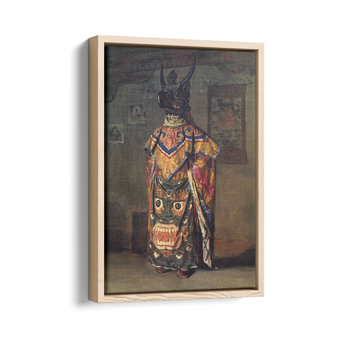 Buddhist Lama in a Monastery on a Holiday Pemionchi. Sikkim | Vasily Vereshchagin | 1875
