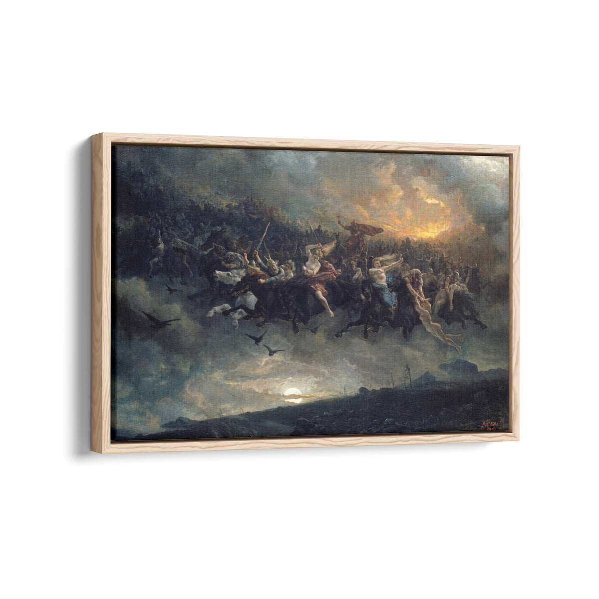 The Wild Hunt of Odin | Peter Nicolai Arbo | 1872