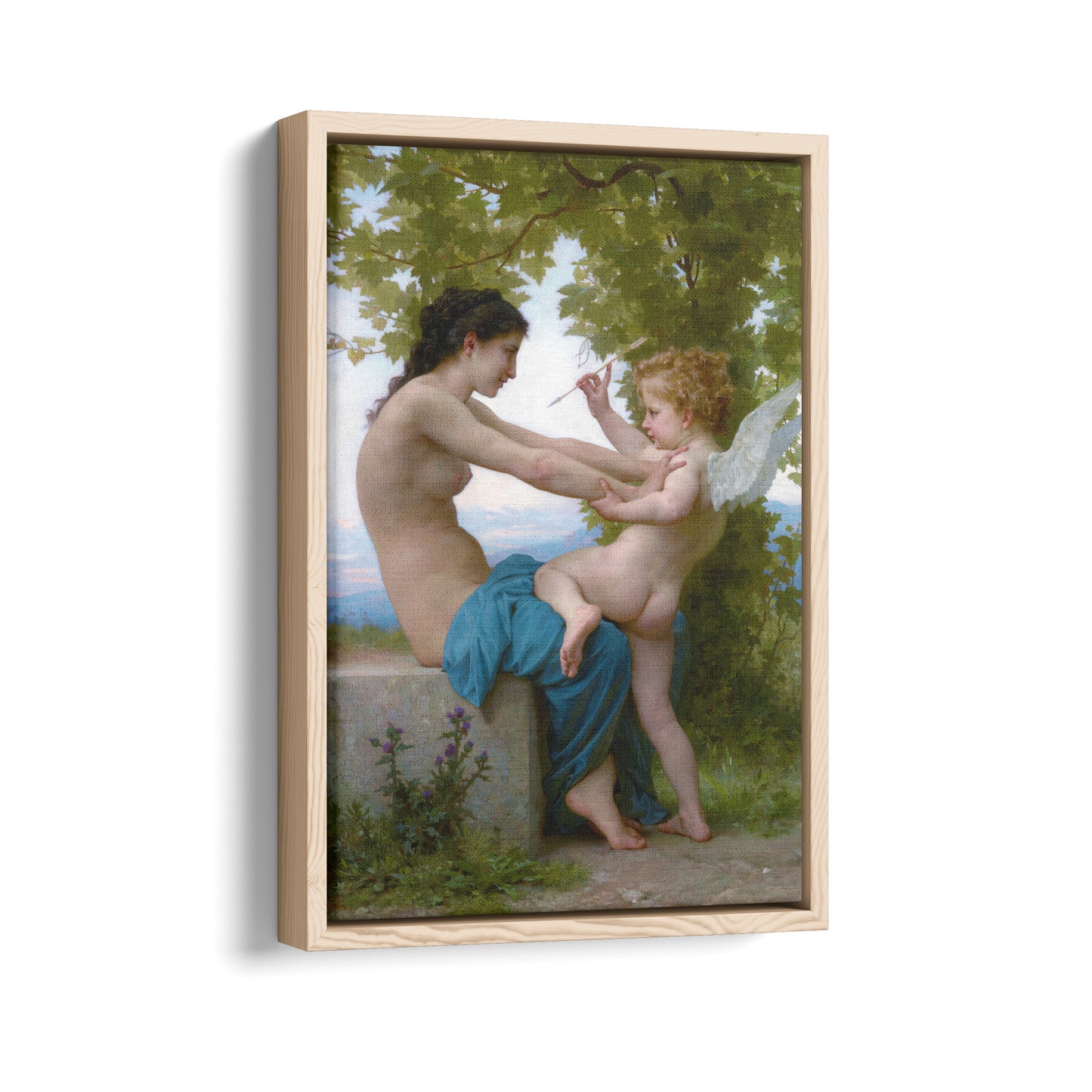 A Young Girl Defending Herself Against Love | William-Adolphe Bouguereau | 1880
